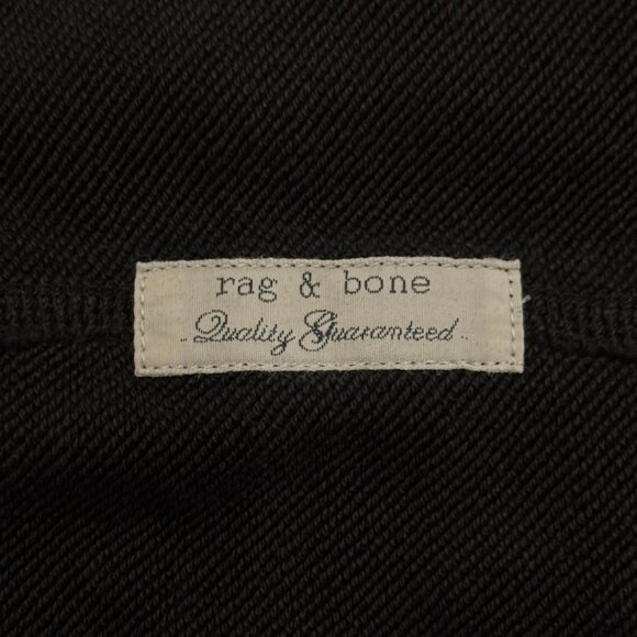 Rag & Bone Black Short Sleeve T-Shirt Dress | Black Distressed | Size XS - Picture 4 of 5